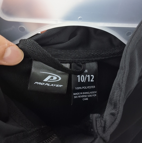 Boys Black Tricot Jogger Set - Zip Jacket & Track Pants (2 PC Set), Size 10/12 - Picture 4 of 7